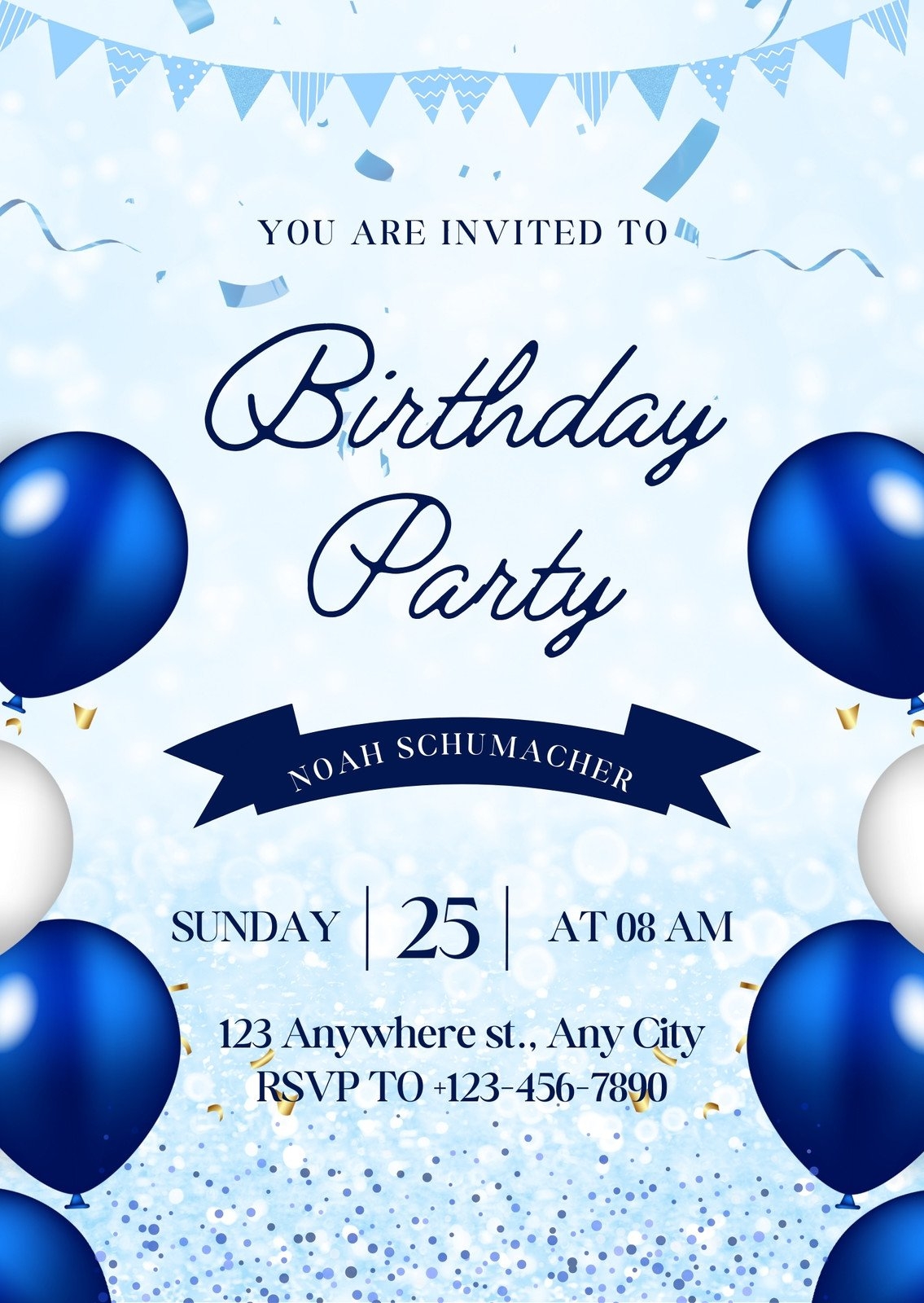 Free And Printable Birthday Invitation Templates Canva Free And Printable Birthday Invitation Templates Canva