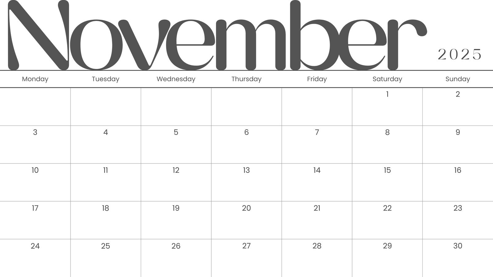 Free Calendar Templates Printable