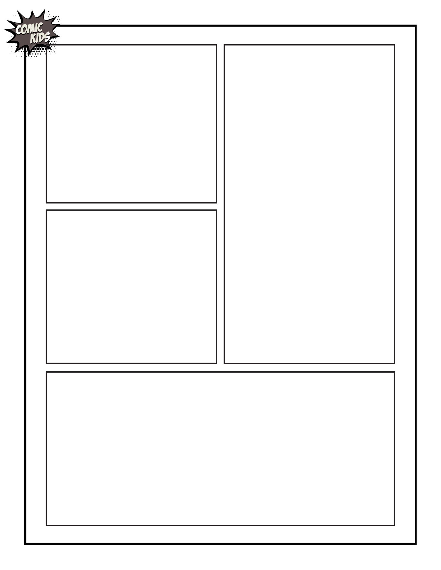 Free Printable Comic Book Templates Free Printable Comic Book Templates