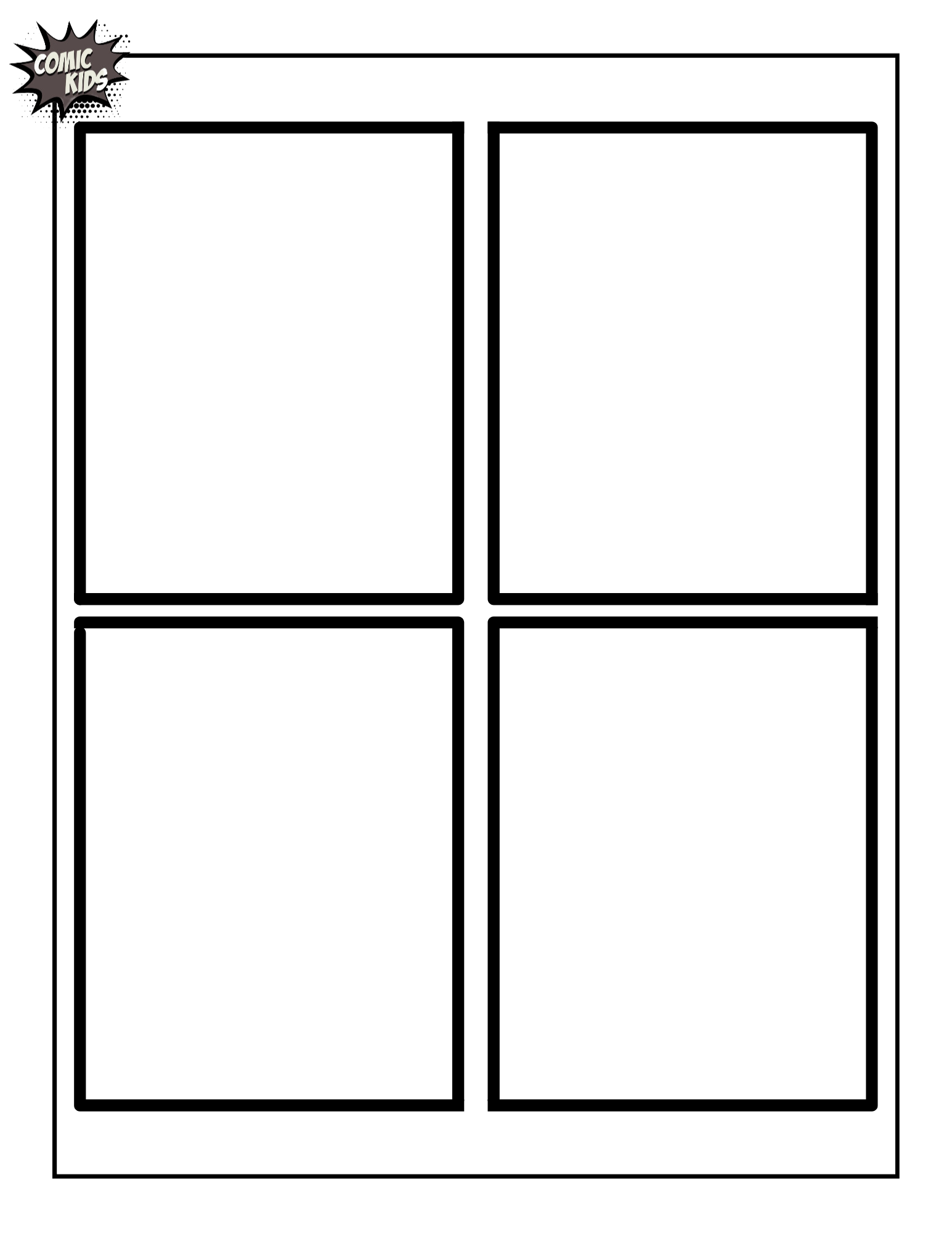 Comic Book Printable Template Comic Book Printable Template