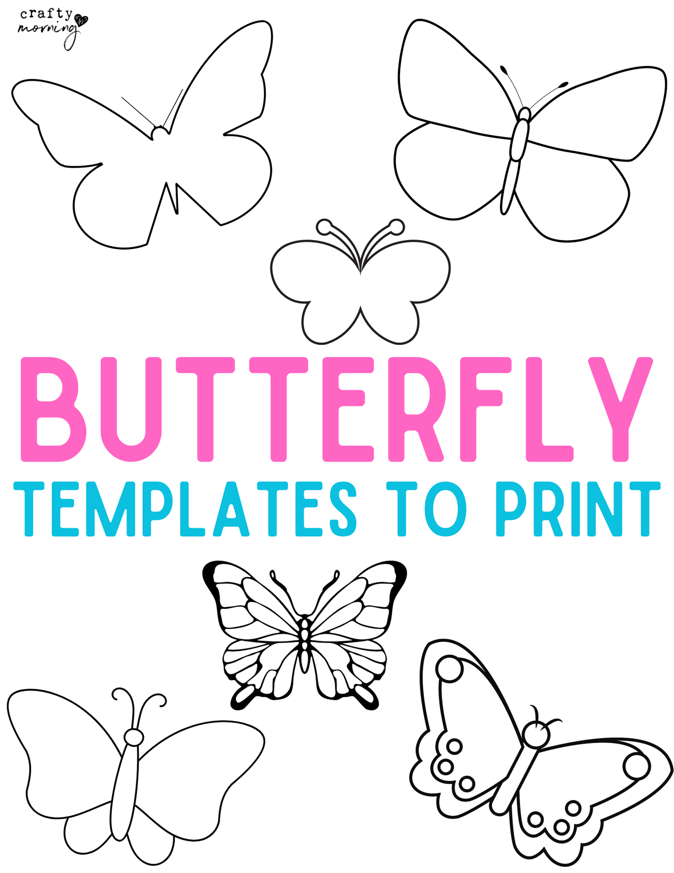 Printable Butterfly Template