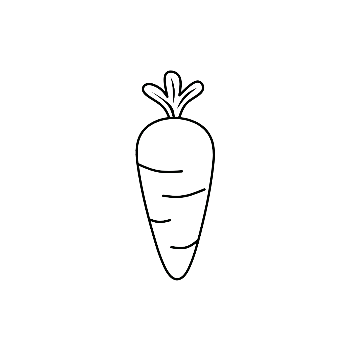 Printable Carrot Template Printable Carrot Template