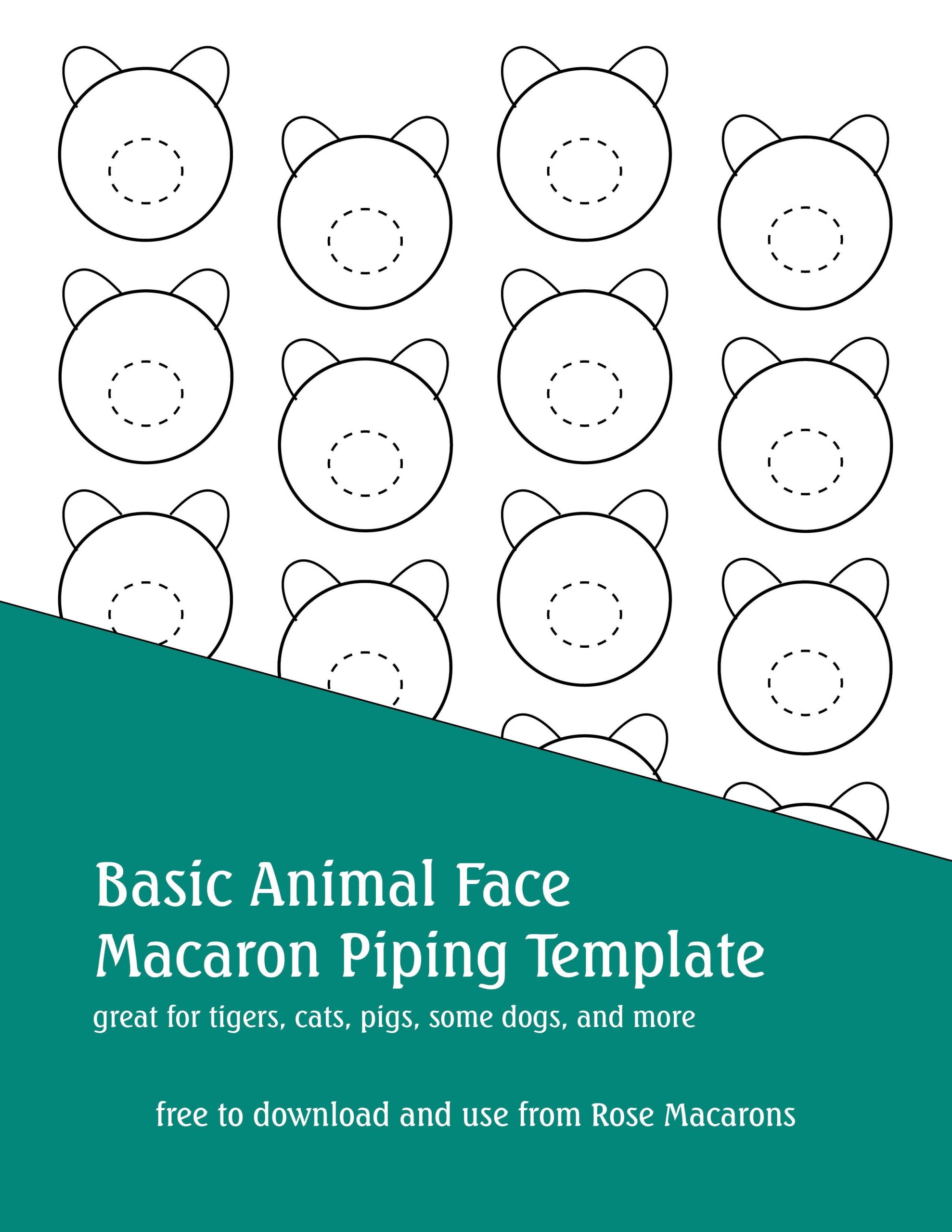 Free Character Macaron Template Tiger Rose Macarons Free Character Macaron Template Tiger Rose Macarons