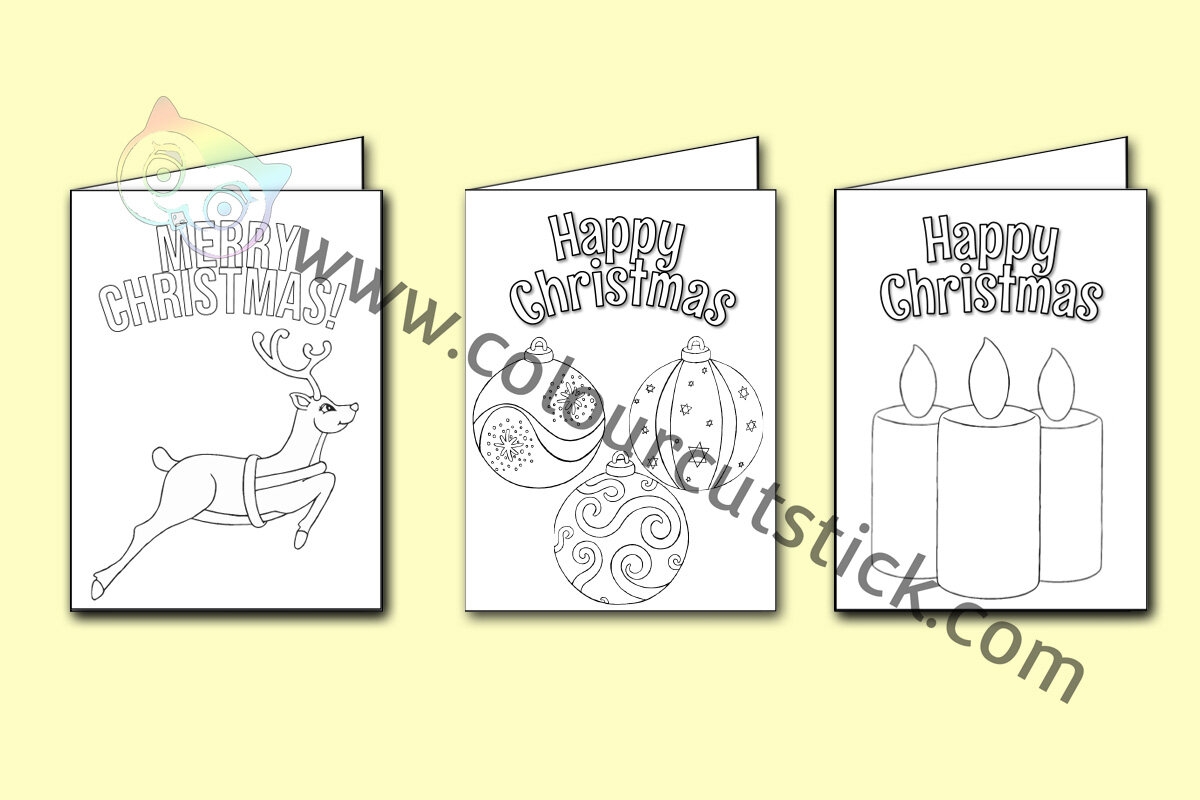 FREE Christmas Card Colouring Coloring Pages Colour Cut Stick FREE Colouring Activities FREE Christmas Card Colouring Coloring Pages Colour Cut Stick FREE Colouring Activities
