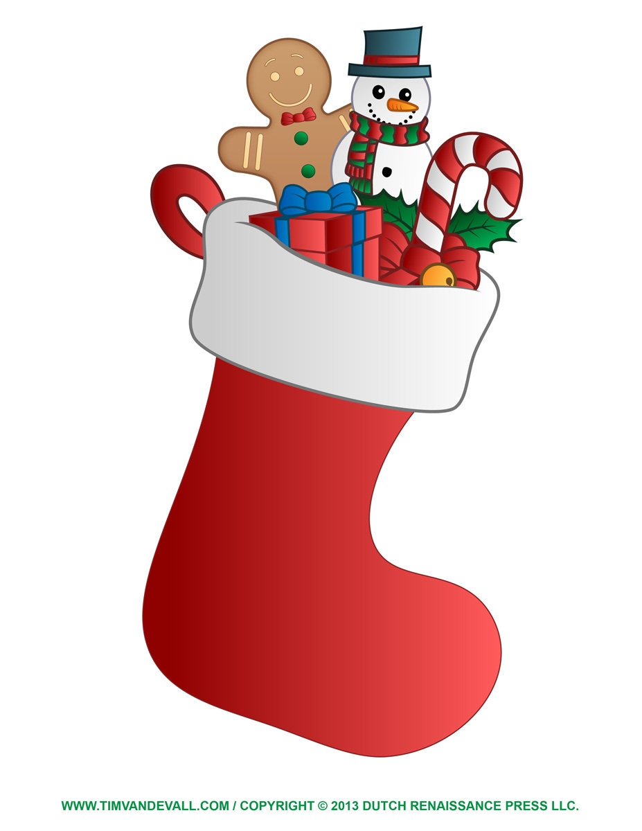 Free Christmas Stocking Template Clip Art Decorations Free Christmas Stocking Template Clip Art Decorations
