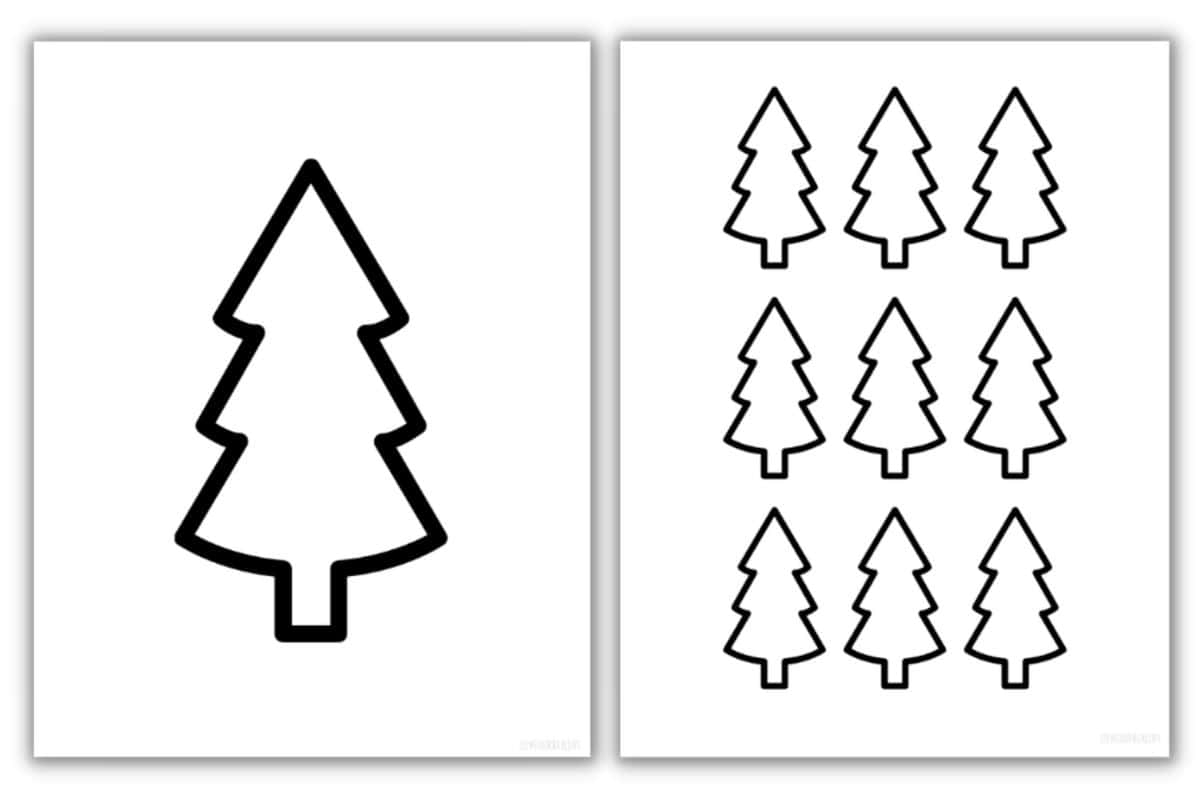 Free Christmas Tree Printable Template