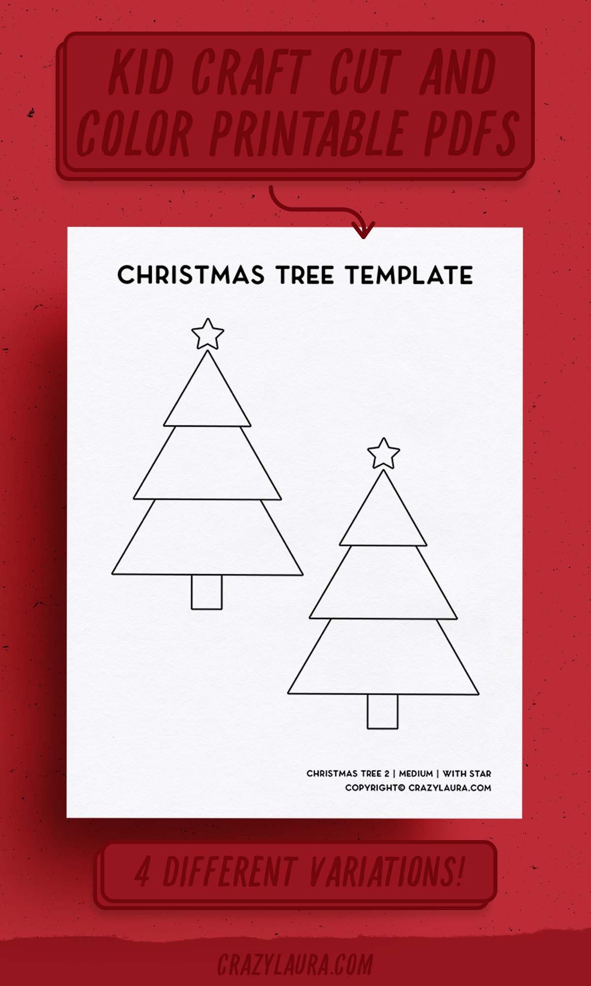 Free Christmas Tree Template Stencil Patterns For 2022 Crazy Laura Free Christmas Tree Template Stencil Patterns For 2022 Crazy Laura