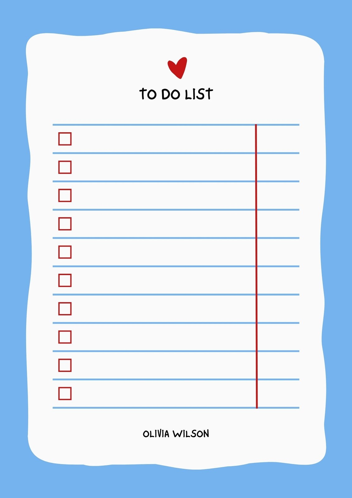 Checklist Printable Template Checklist Printable Template
