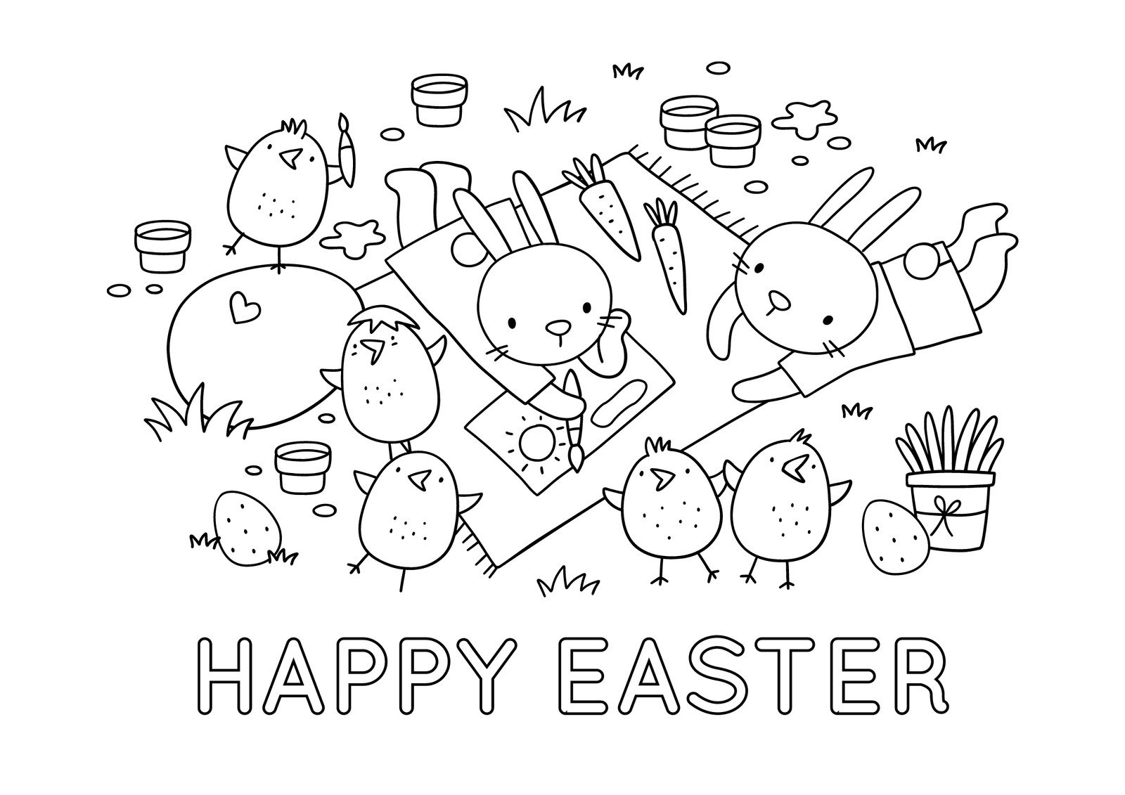 Free Custom Printable Easter Worksheet Templates Canva Free Custom Printable Easter Worksheet Templates Canva