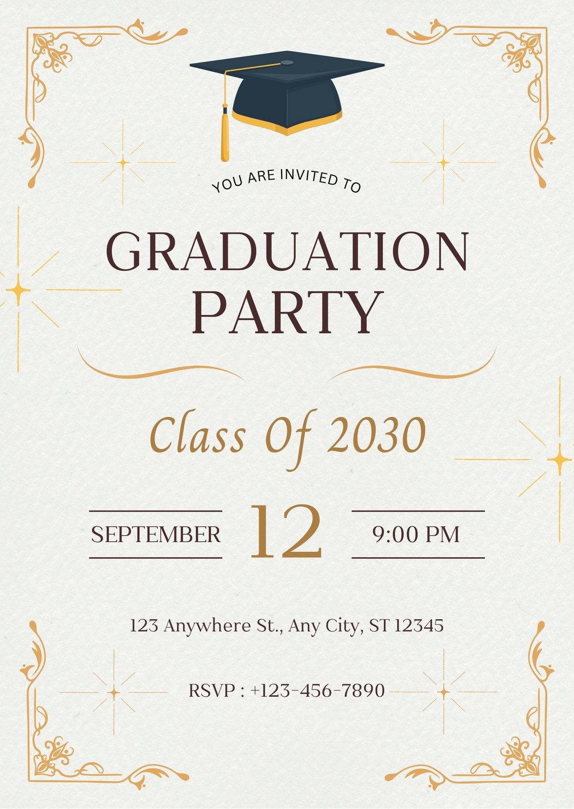 Free Printable Graduation Invitation Templates