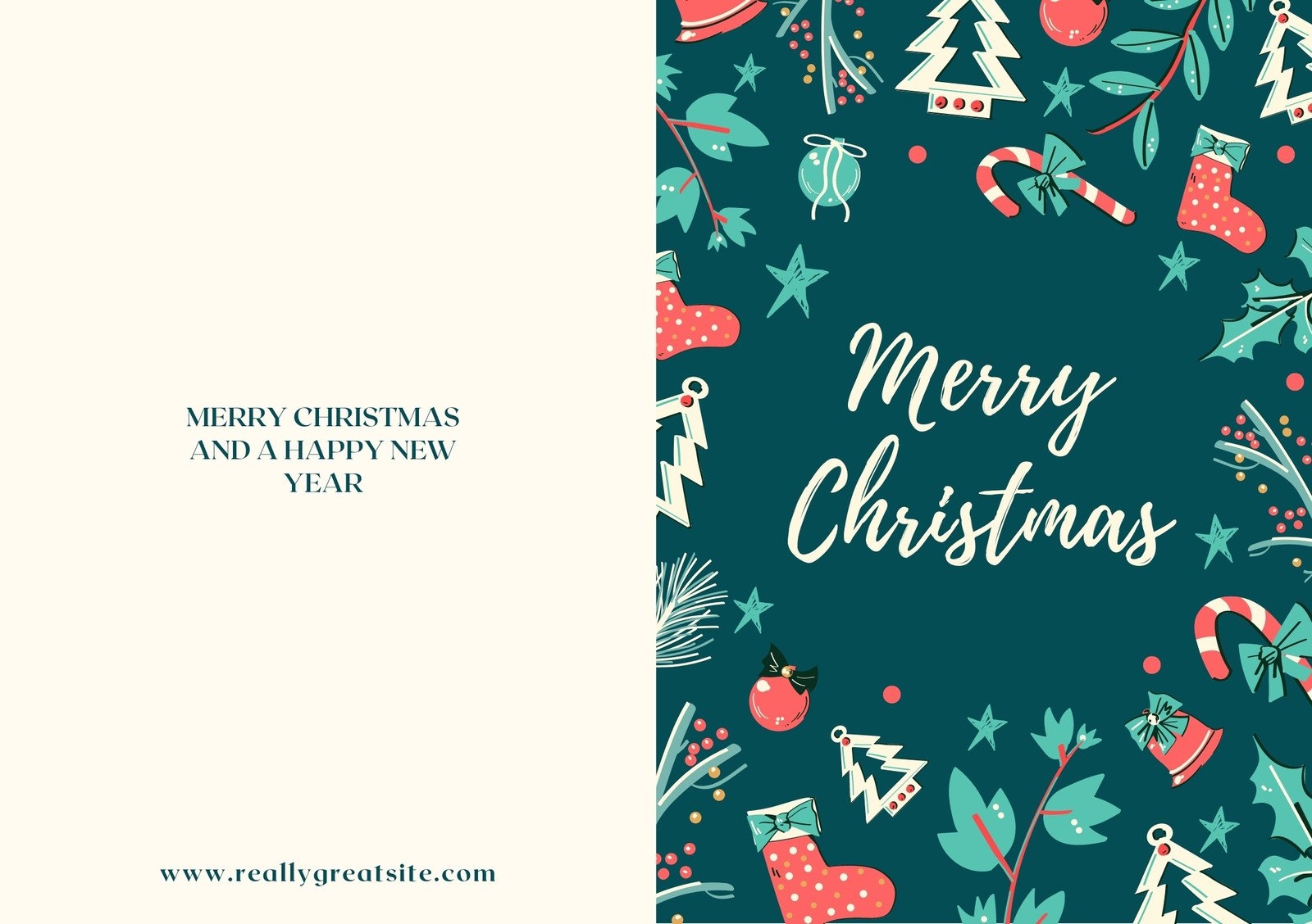 Free Custom Printable Holiday Folded Card Templates Free Custom Printable Holiday Folded Card Templates