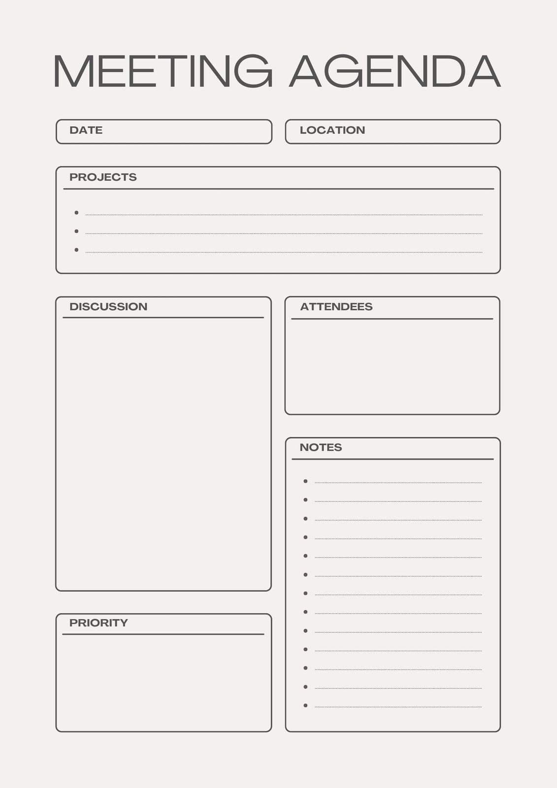 Free Customizable Agenda Document Templates To Print Canva Free Customizable Agenda Document Templates To Print Canva