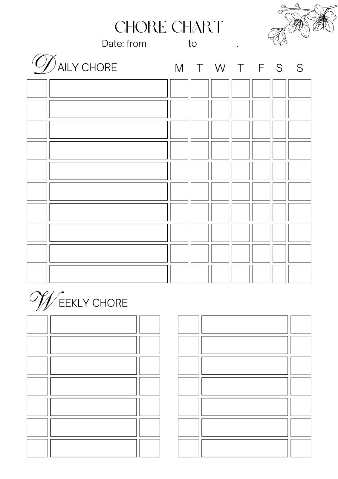 Free Customizable Chore Chart Templates To Print Canva Free Customizable Chore Chart Templates To Print Canva