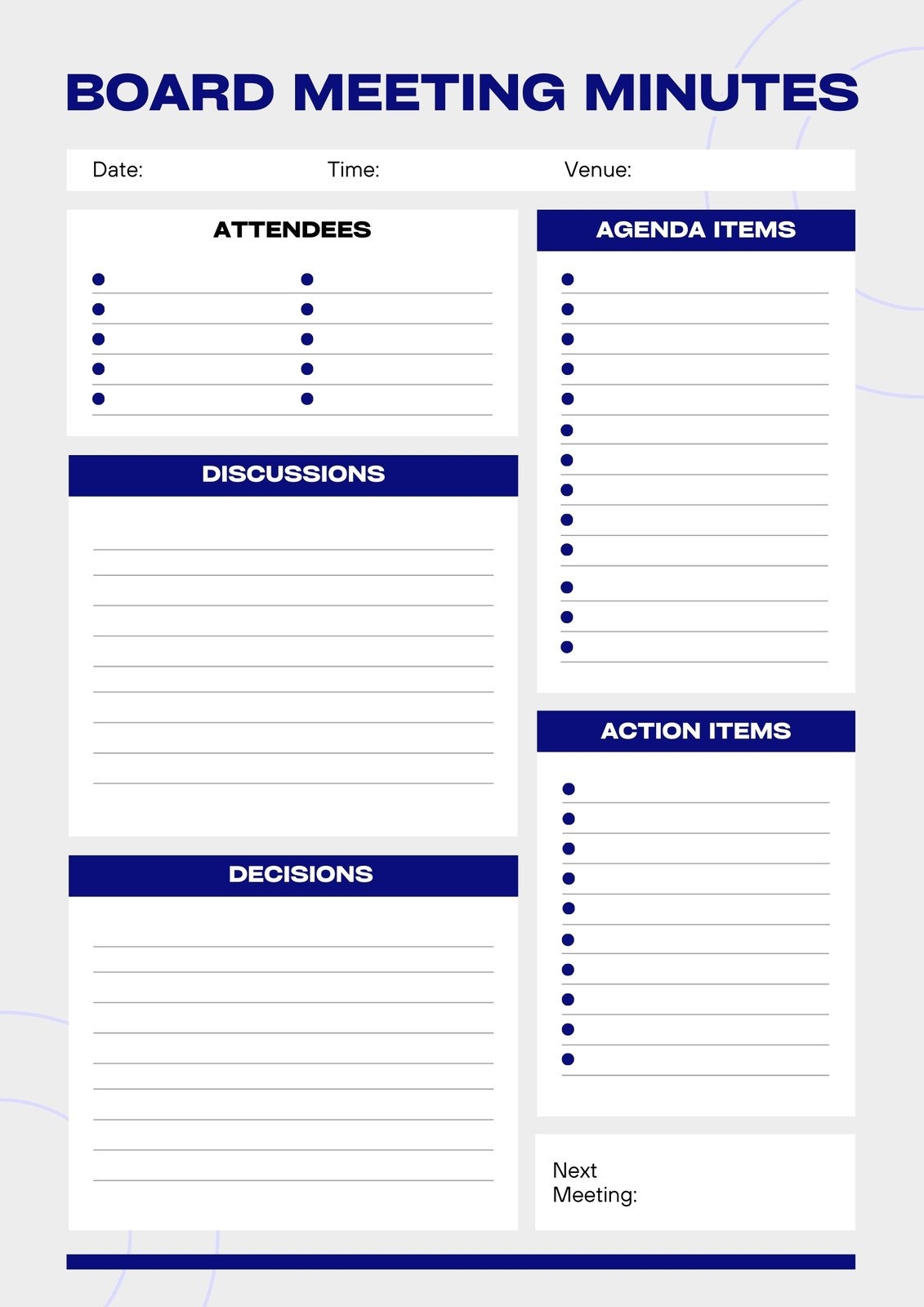 Free Editable Printable Meeting Minutes Templates Canva Free Editable Printable Meeting Minutes Templates Canva