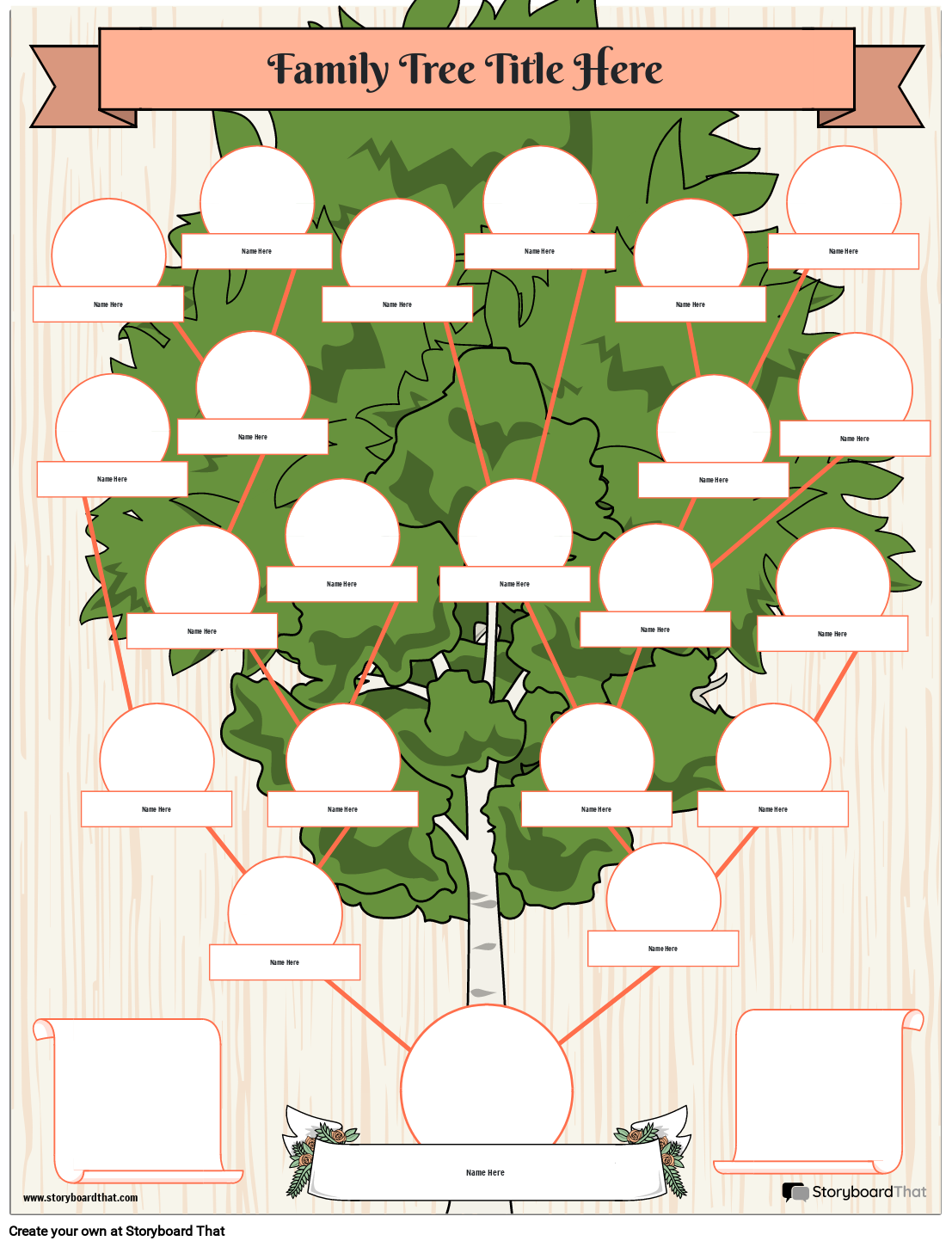 Family Tree Template Printable Family Tree Template Printable