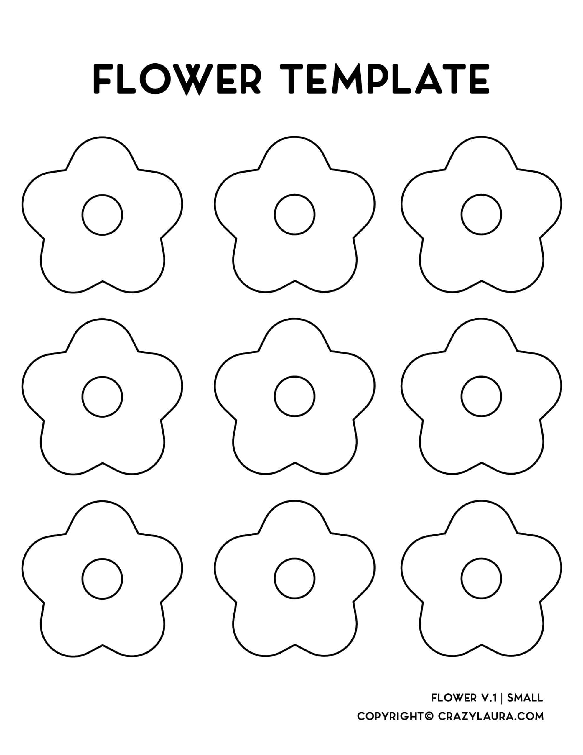 Flower Templates Free Printable