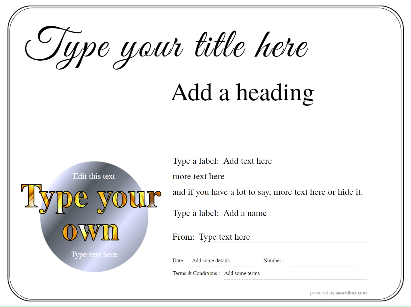 Free Gift Certificate Templates And Vouchers Easy To Customize And Print Free Gift Certificate Templates And Vouchers Easy To Customize And Print