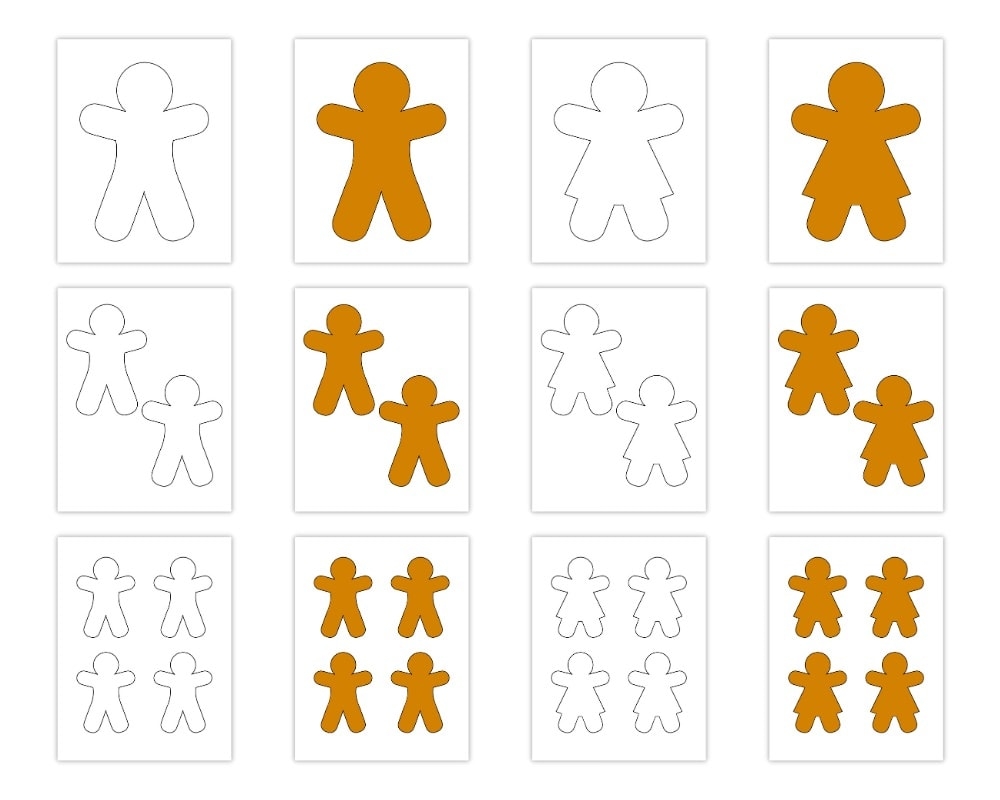 Free Gingerbread Man Woman Templates 3 Sizes The Craft at Home Family Free Gingerbread Man Woman Templates 3 Sizes The Craft at Home Family