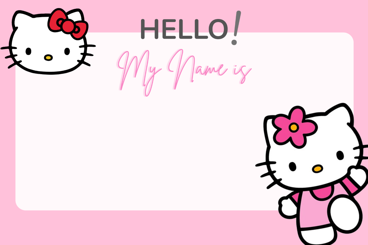 Free Hello Kitty Name Tag Template To Edit Online Free Hello Kitty Name Tag Template To Edit Online