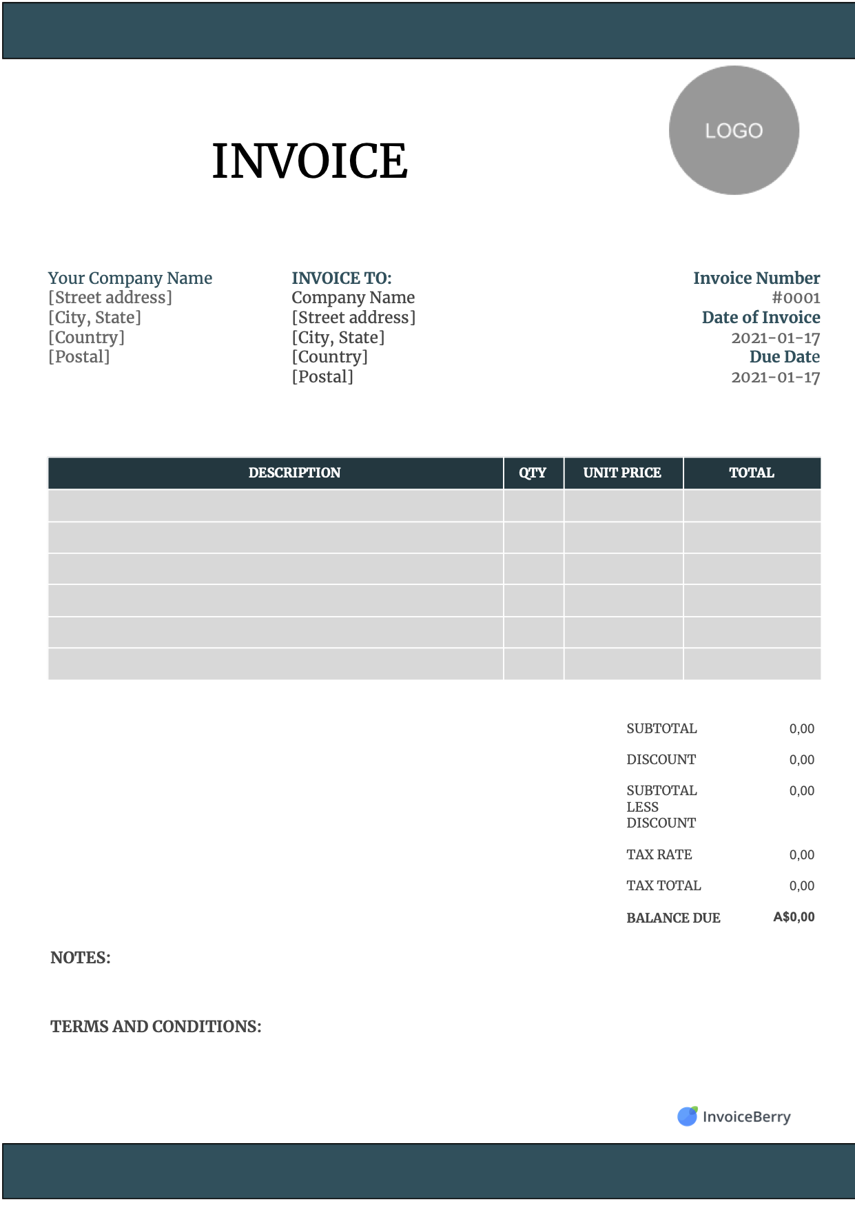 Invoice Templates Printable Free Invoice Templates Printable Free
