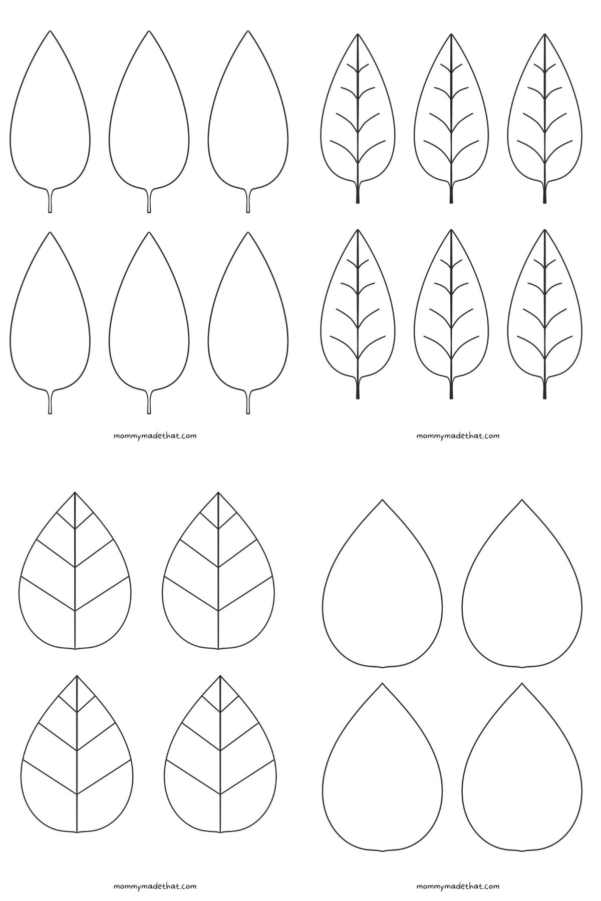 Leaf Template Free Printable Leaf Template Free Printable