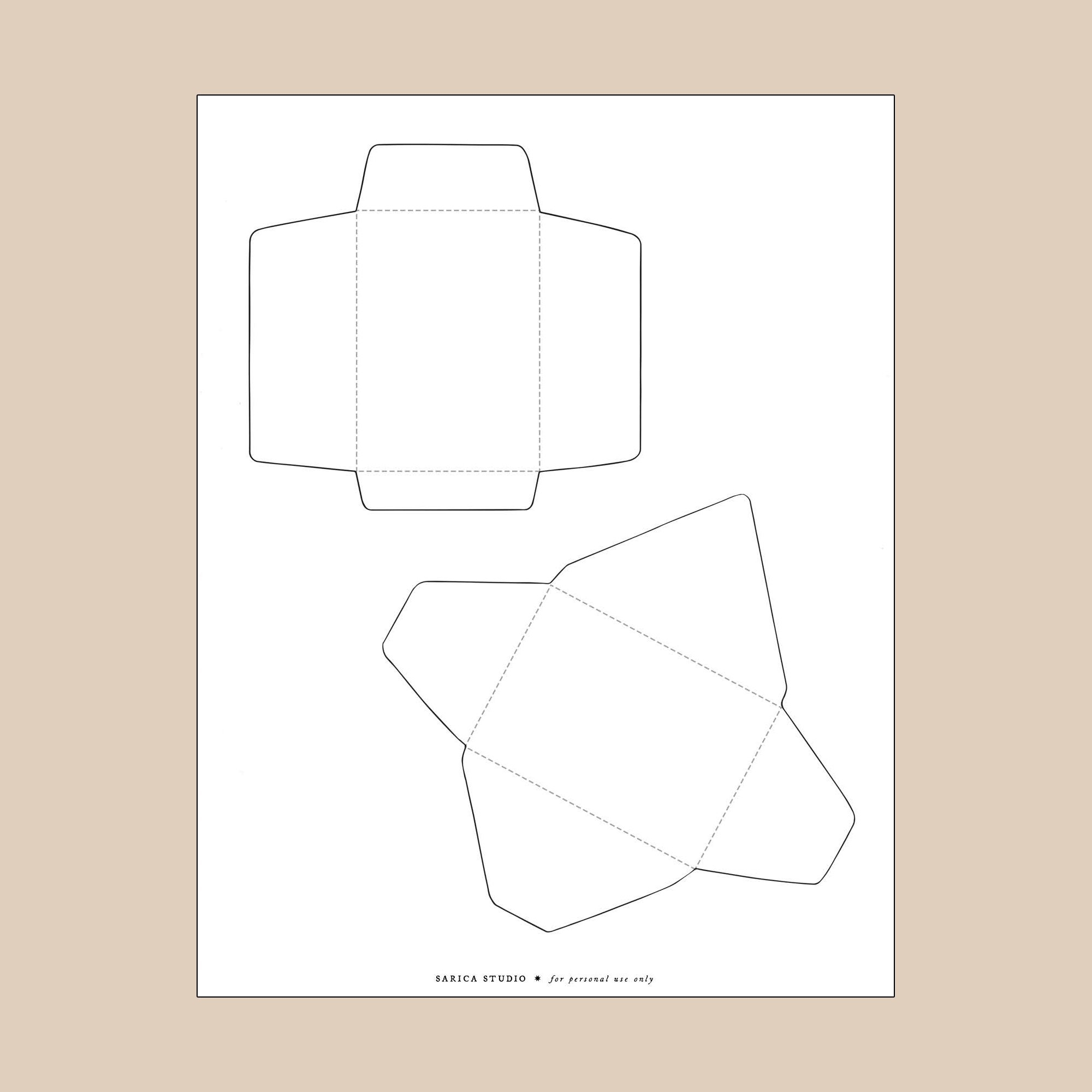 Free Mini Envelope Template Printable Sarica Studio Free Mini Envelope Template Printable Sarica Studio