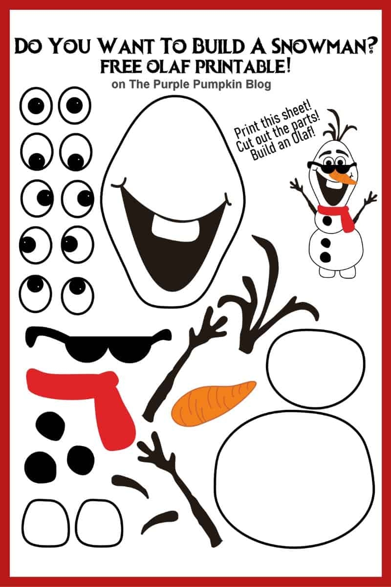 Snowman Printable Template Snowman Printable Template