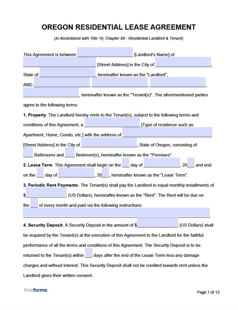 Rental Agreement Template Printable Rental Agreement Template Printable