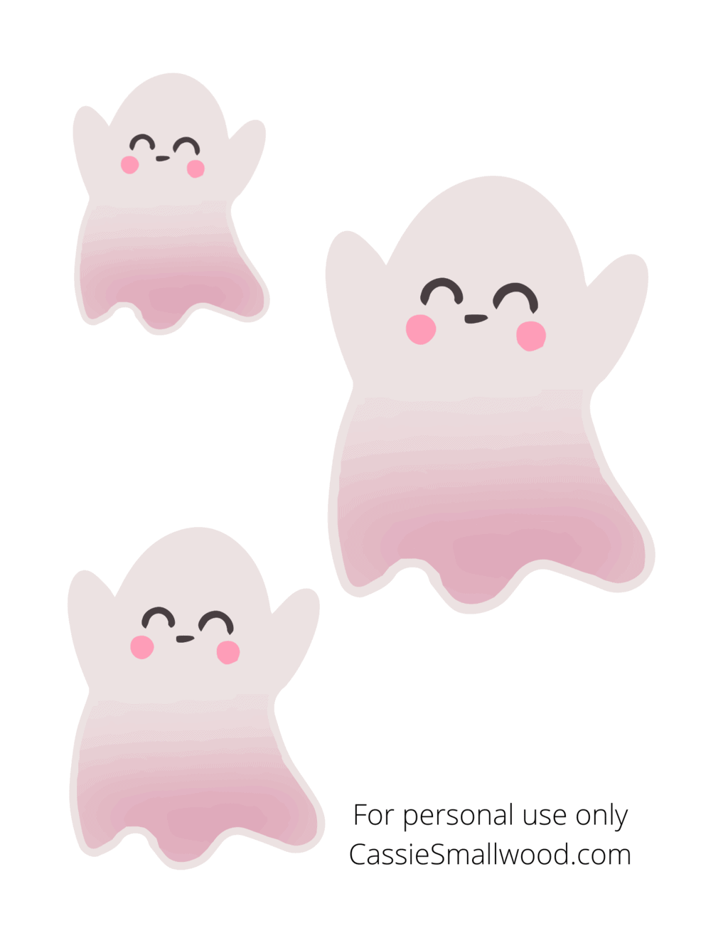 Free Peeps Ghost Templates 4 Sizes Cassie Smallwood