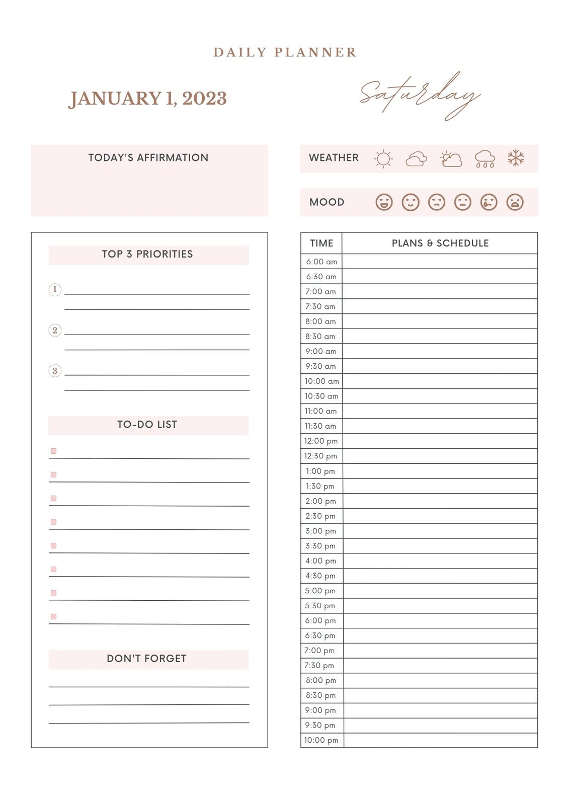Free Personalized Monthly Planner Templates To Print Canva Free Personalized Monthly Planner Templates To Print Canva
