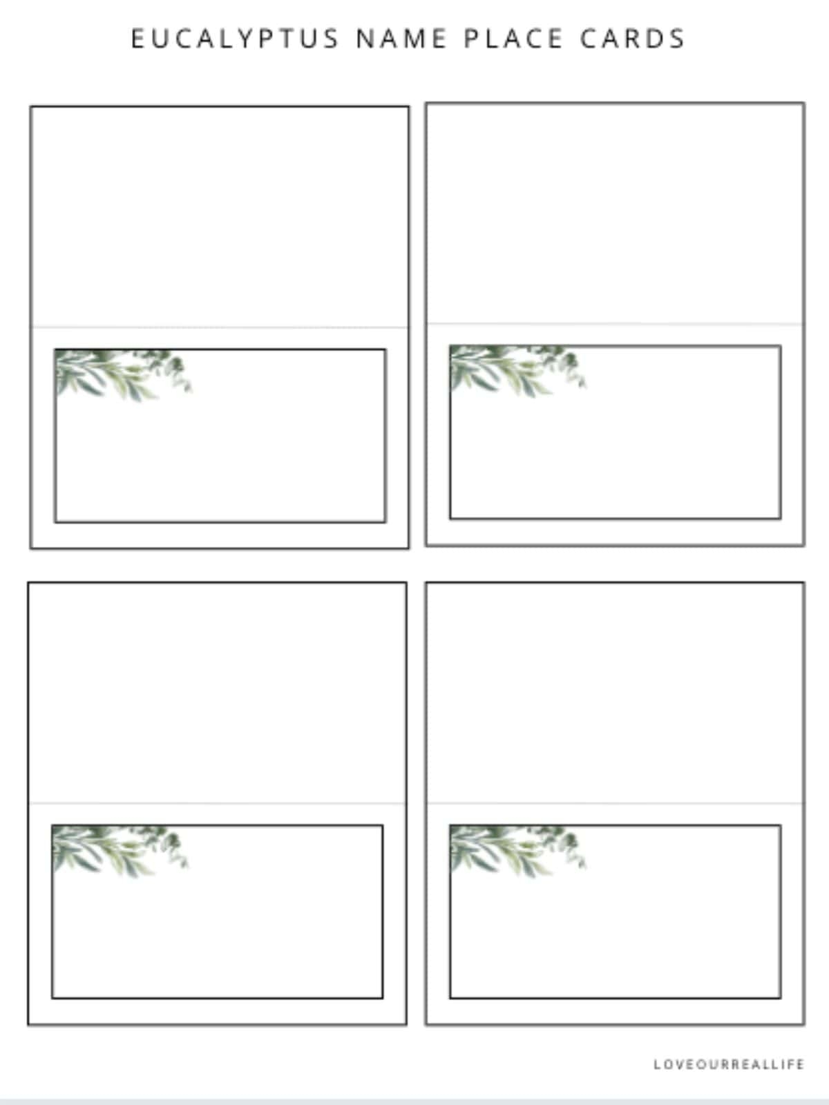 Free Place Card Printable Templates For Any Occasion Love Our Free Place Card Printable Templates For Any Occasion Love Our
