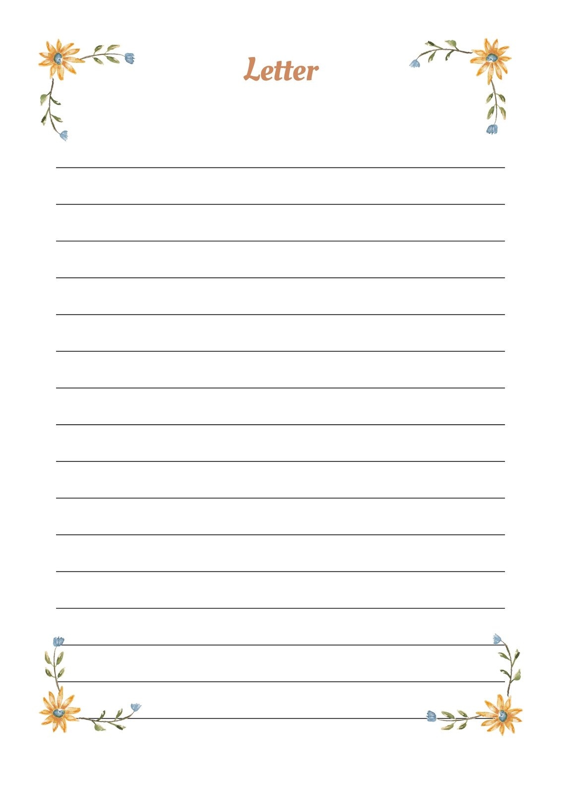 Free Printable And Customizable Cute Letter Templates Canva Free Printable And Customizable Cute Letter Templates Canva
