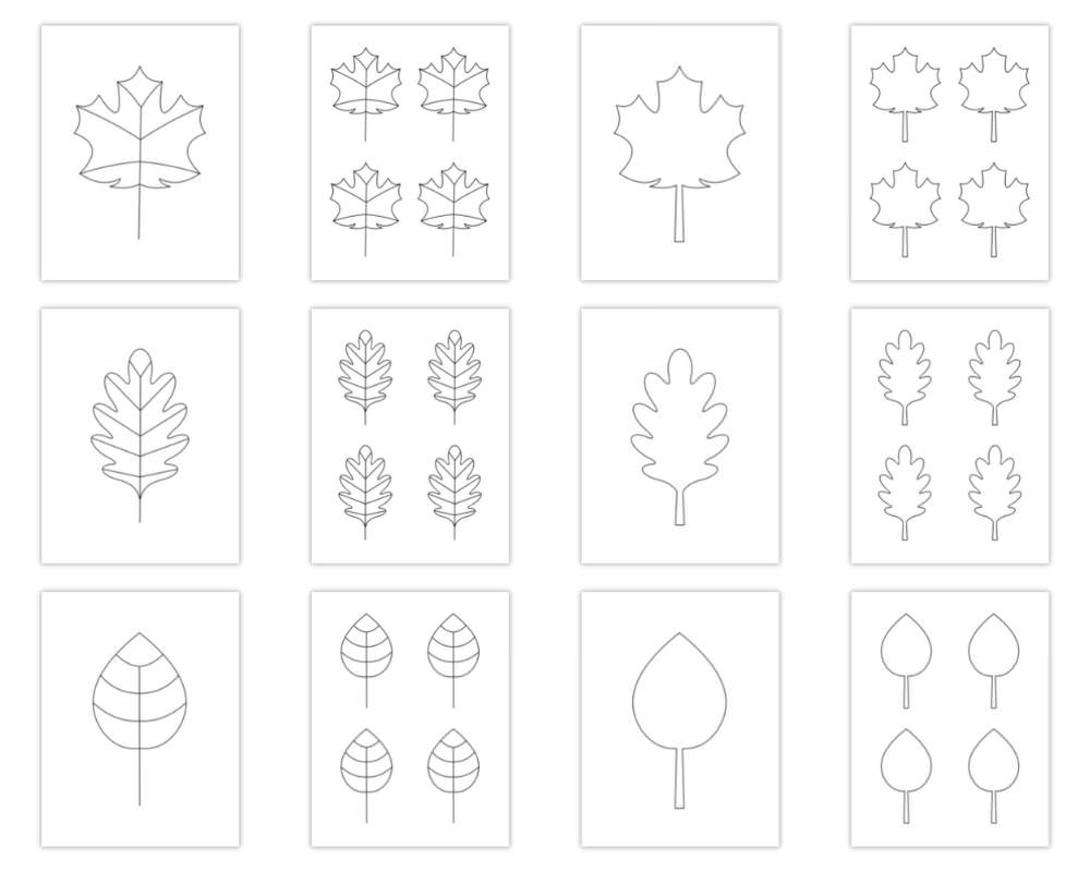 Free Printable Autumn Leaf Templates Small Large The Craft at Home Family Free Printable Autumn Leaf Templates Small Large The Craft at Home Family