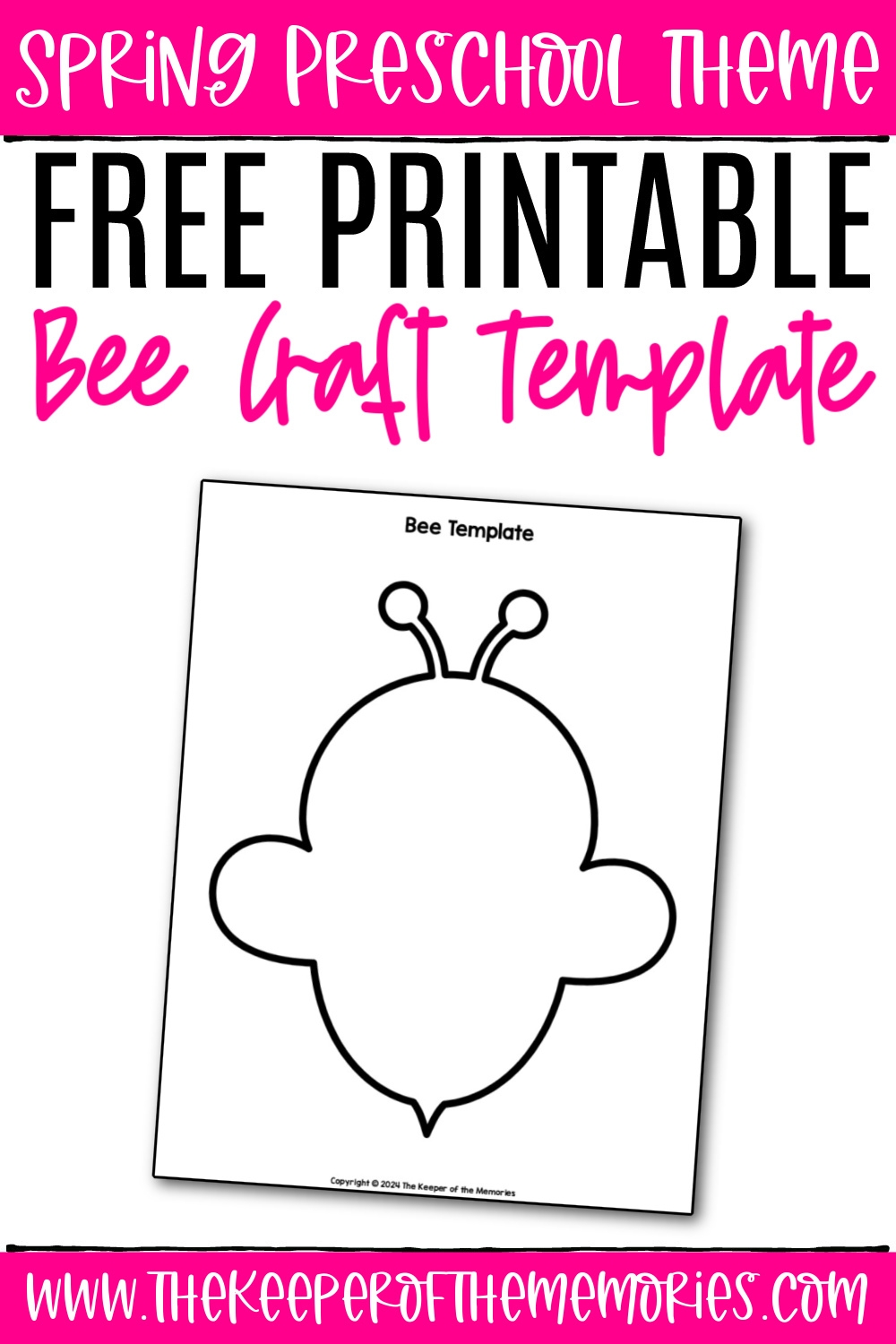 Free Printable Bee Template The Keeper Of The Memories Free Printable Bee Template The Keeper Of The Memories