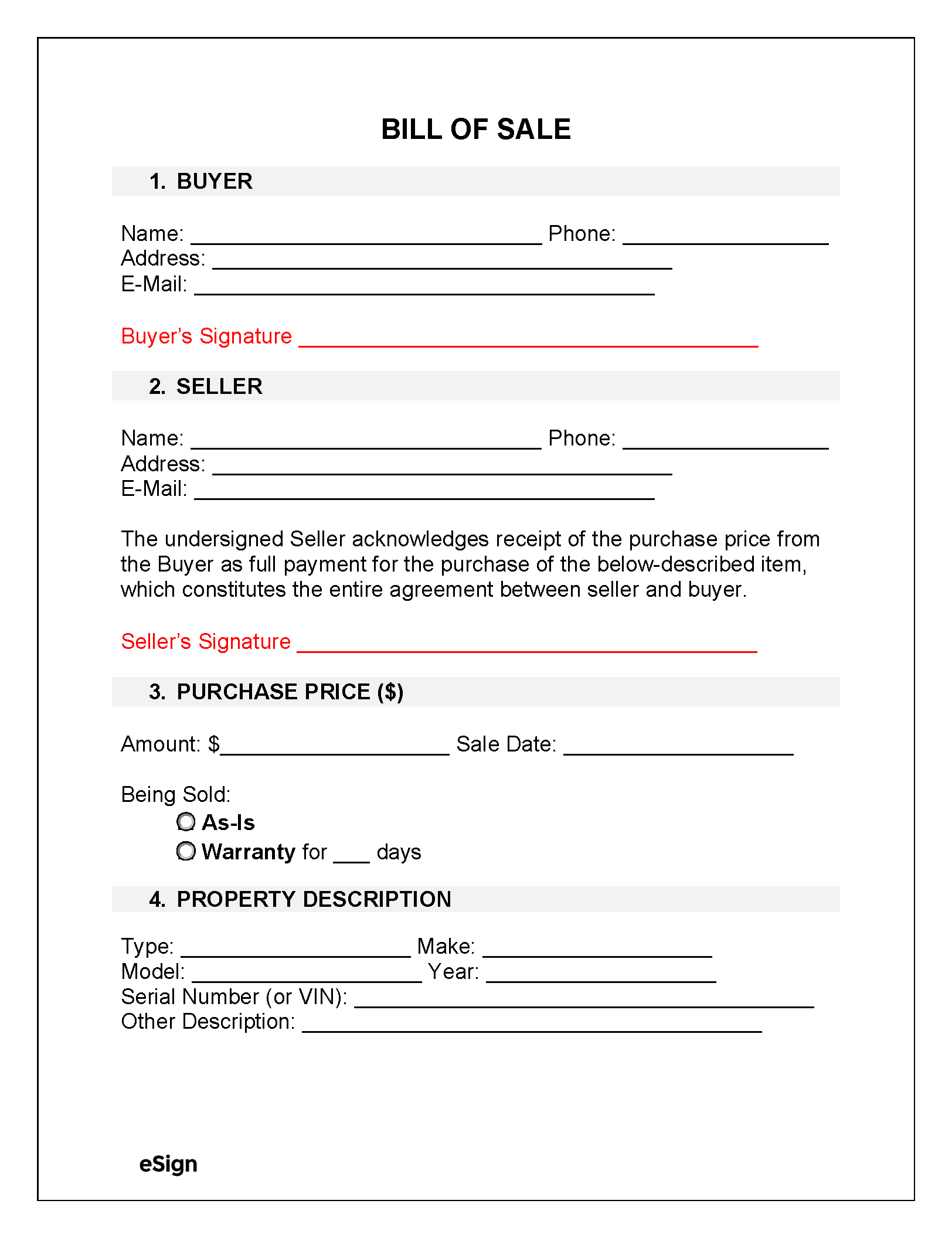 Free Printable Bill Of Sale Asis No Warranty Printable Party Favors Free Printable Bill Of Sale Asis No Warranty Printable Party Favors