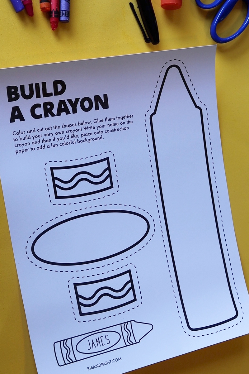 Free Crayon Template Printable Free Crayon Template Printable