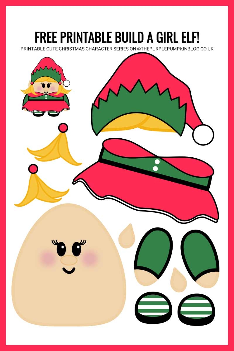 Elf Printable Template Elf Printable Template
