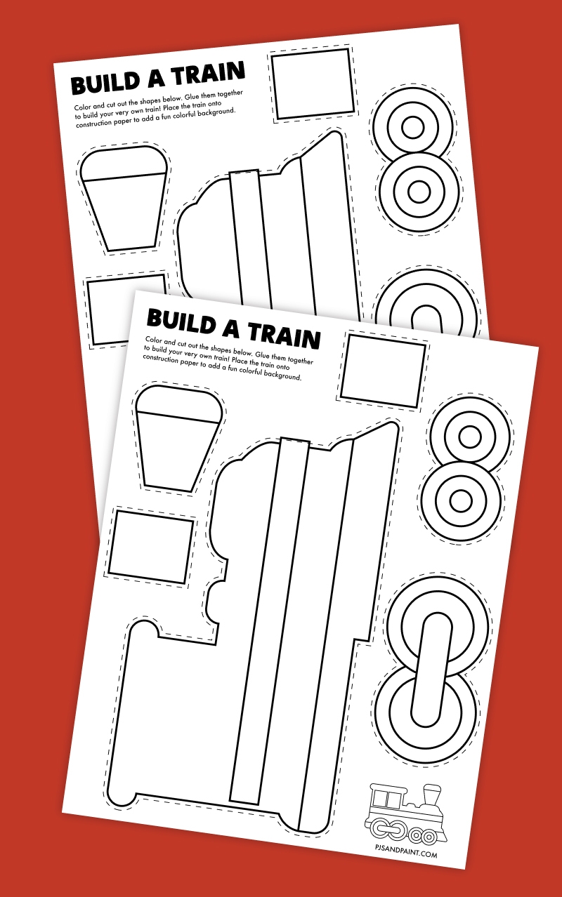 Free Printable Build A Train Craft Pjs And Paint Free Printable Build A Train Craft Pjs And Paint