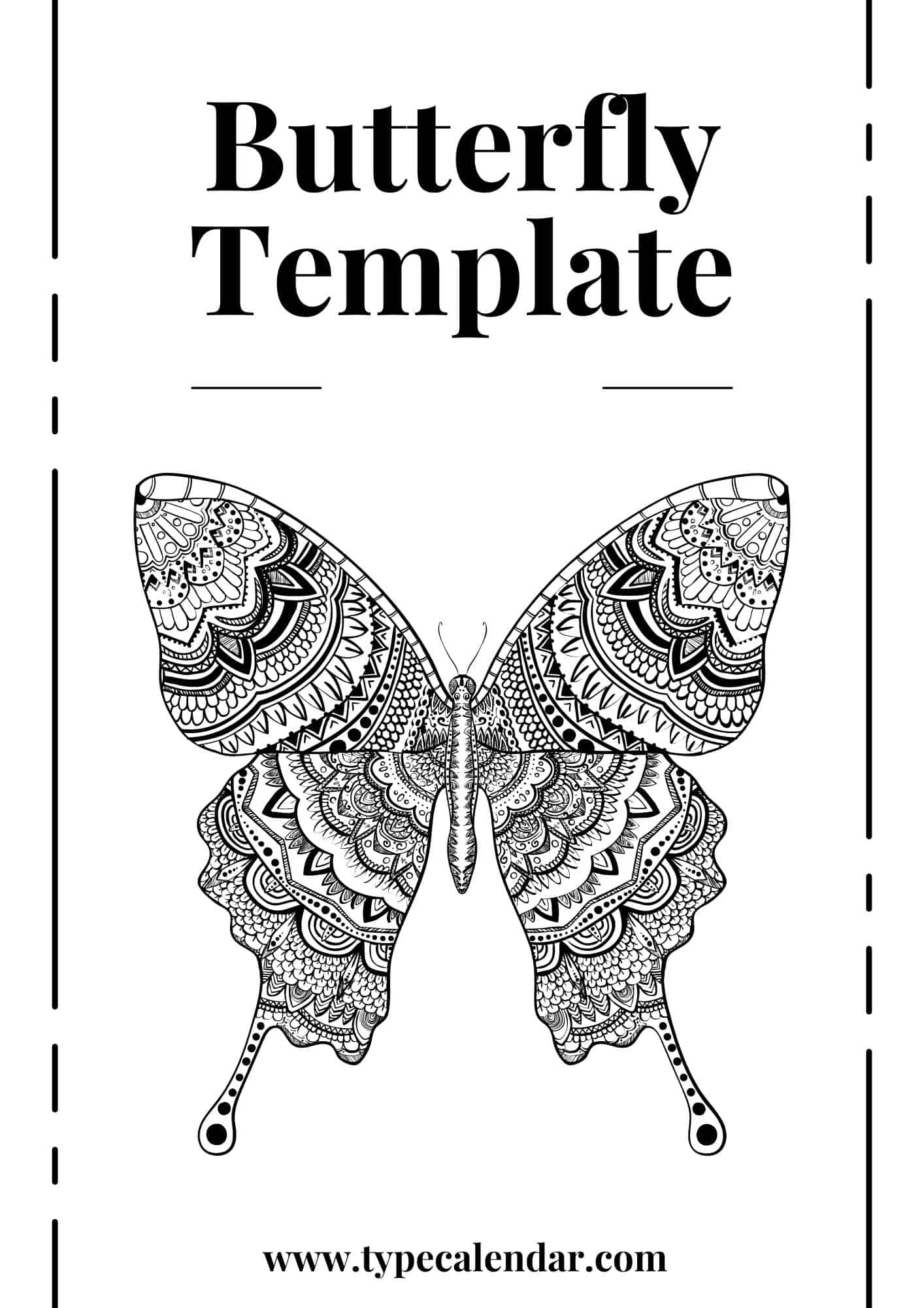 Outline Printable Different Size Butterfly Templates Outline Printable Different Size Butterfly Templates