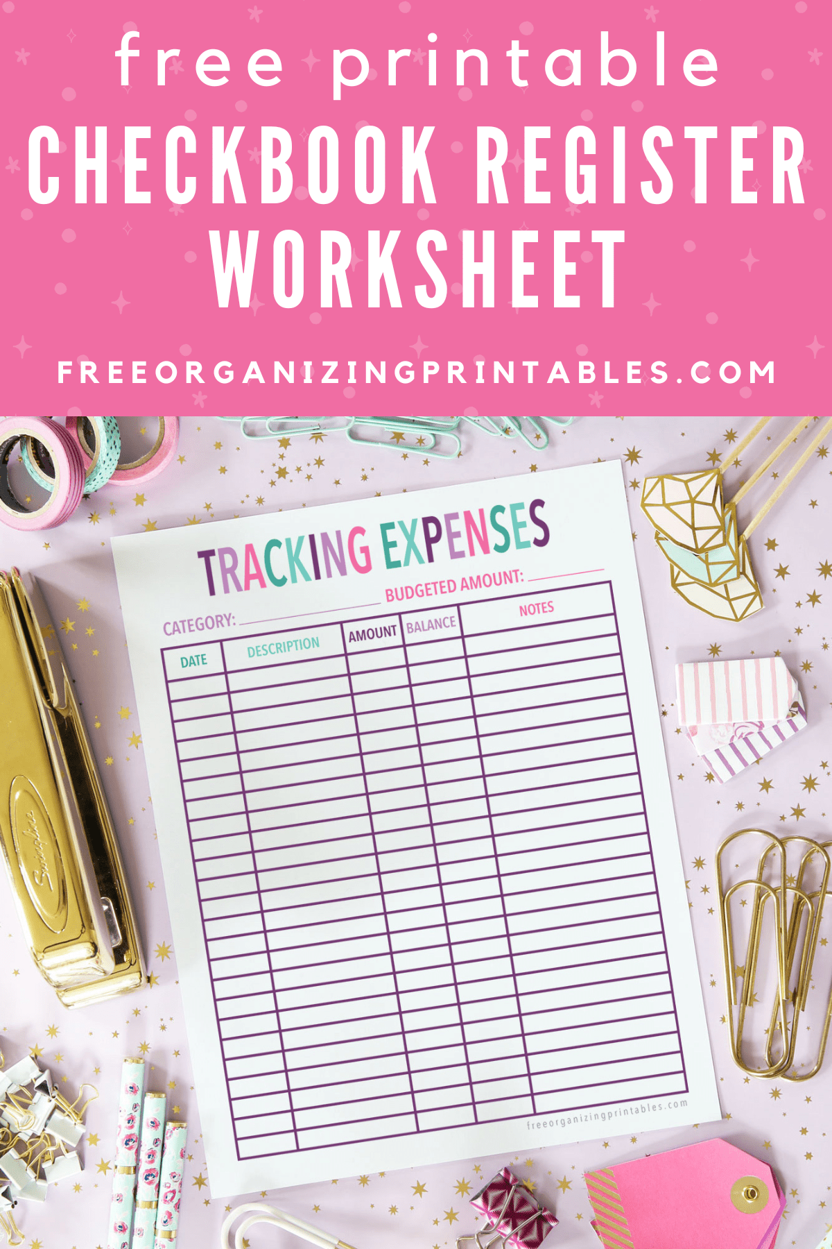 Free Printable Check Register Template Free Printable Check Register Template