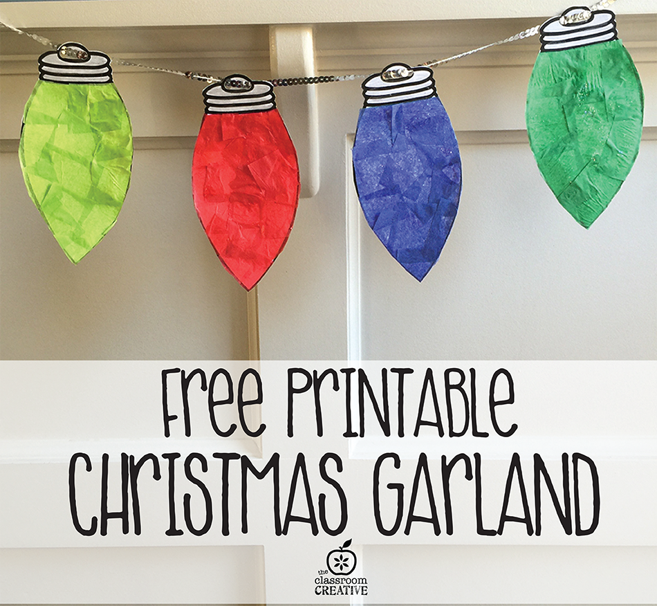 Free Printable Christmas Light Garland Craft For Kids Free Christmas Light Templates Free Printable Christmas Light Garland Craft For Kids Free Christmas Light Templates