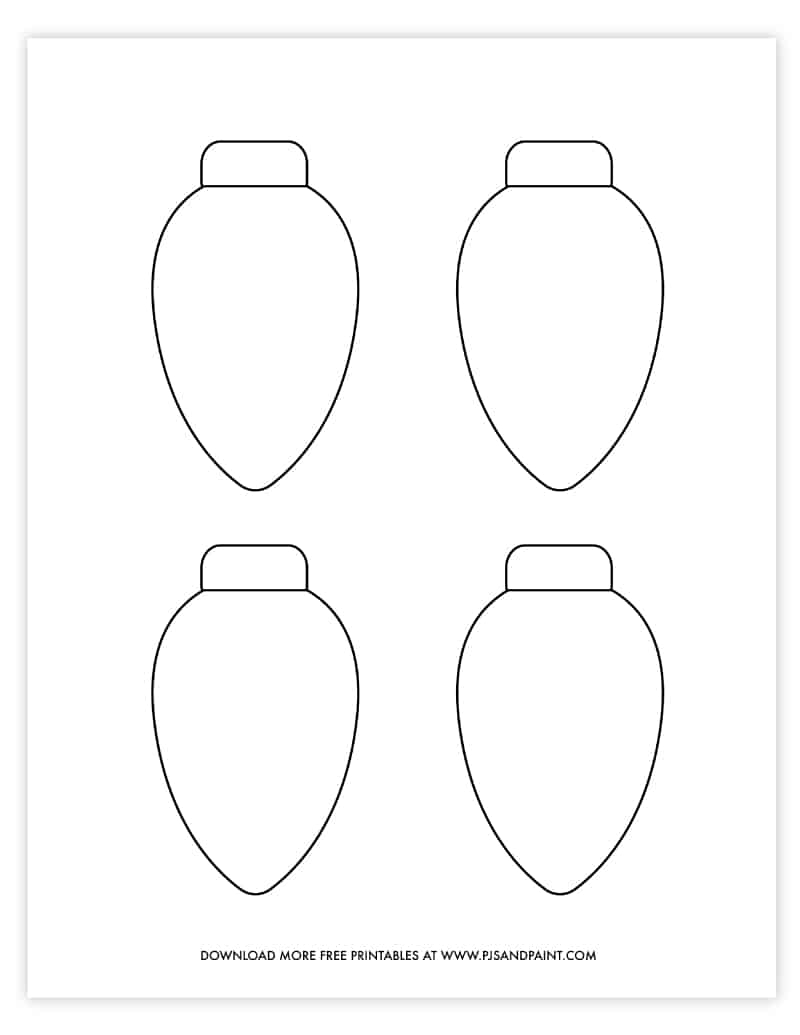 Free Printable Christmas Light Template DIY Christmas Decoration Idea Free Printable Christmas Light Template DIY Christmas Decoration Idea