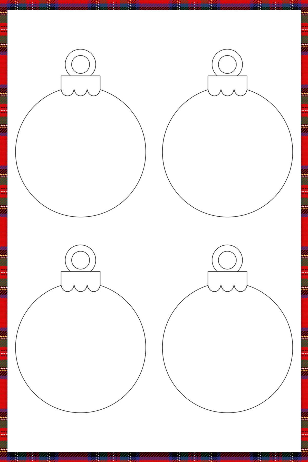 Free Printable Christmas Ornaments For Coloring Free Printable Christmas Ornaments For Coloring