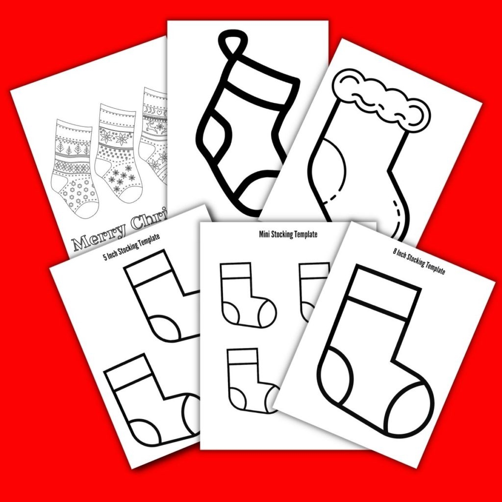 Free Printable Christmas Stocking Template U0026 Coloring PDFs Small And Mini Sizes OriginalMOM Free Printable Christmas Stocking Template U0026 Coloring PDFs Small And Mini Sizes OriginalMOM