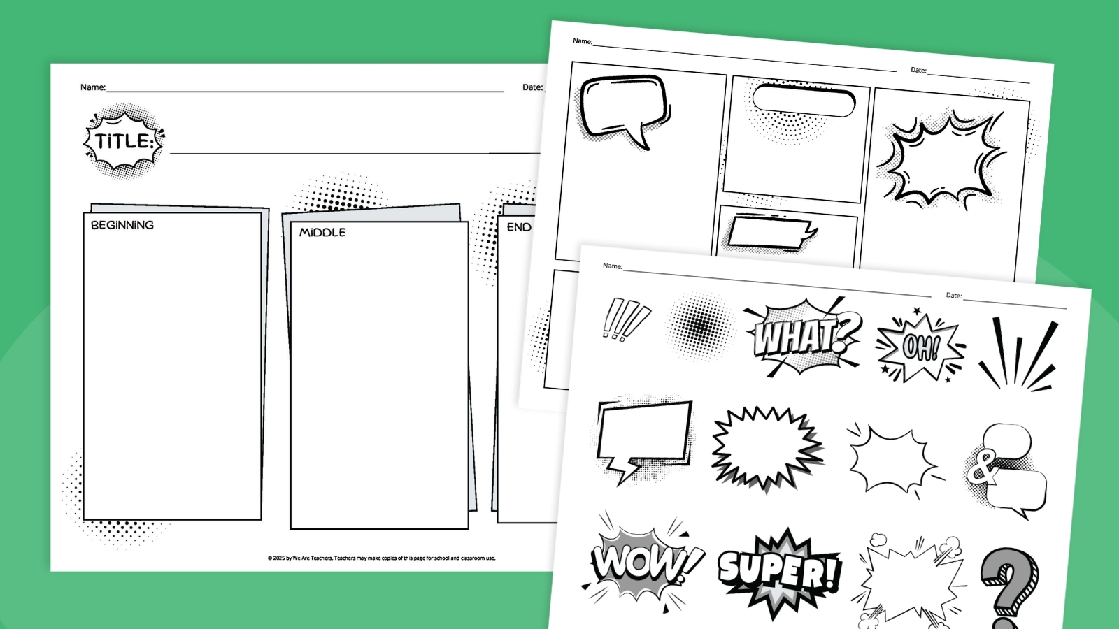 Comic Template Printable Comic Template Printable