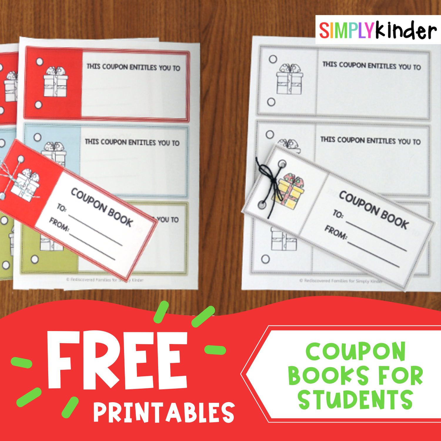 Free Printable Coupon Books For Kids To Make As Gifts Simply Kinder Free Printable Coupon Books For Kids To Make As Gifts Simply Kinder