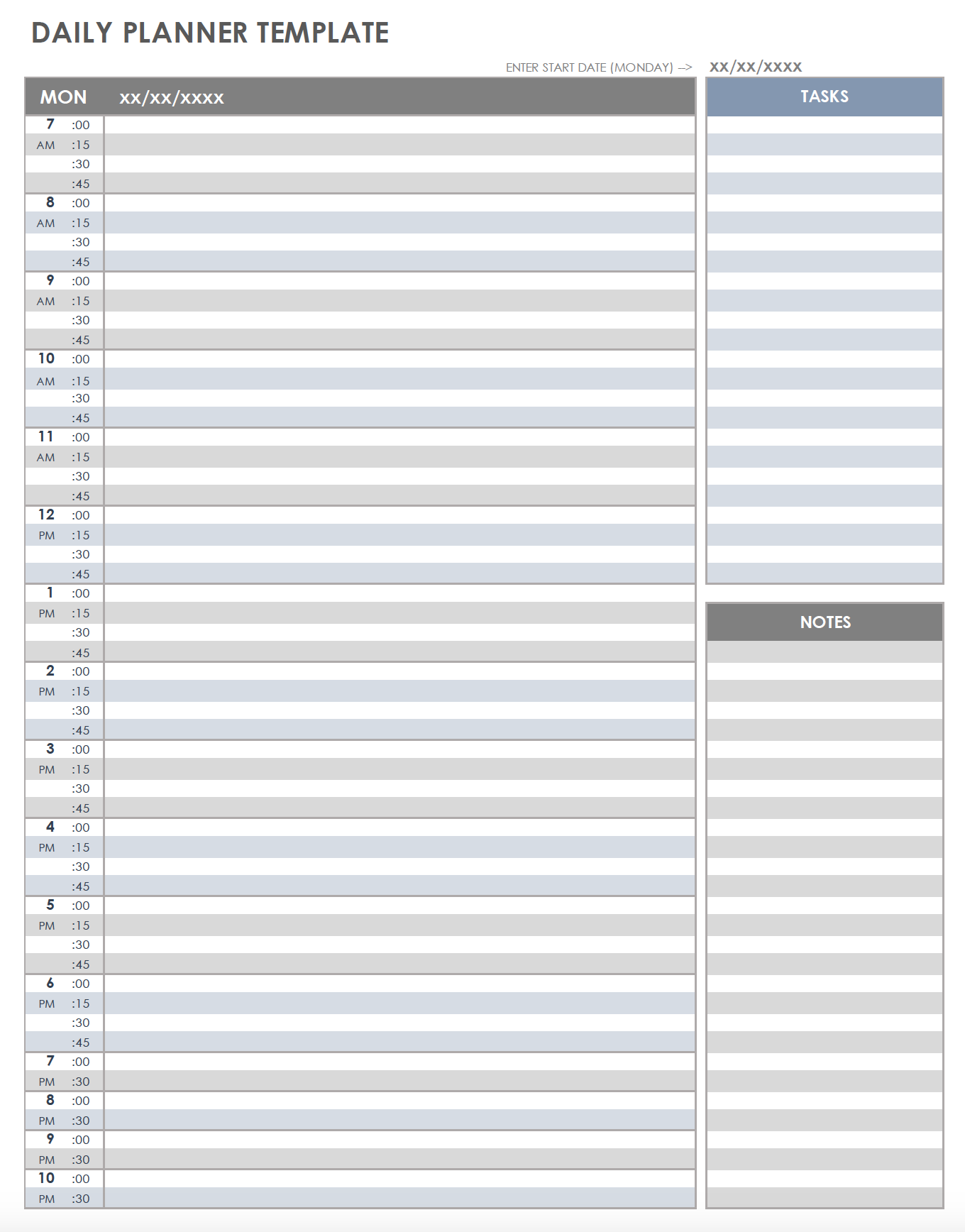 Printable Planner Templates Printable Planner Templates