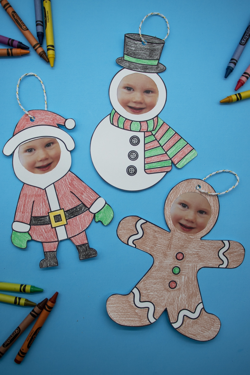 Free Printable DIY Photo Ornaments For Kids Pjs And Paint Free Printable DIY Photo Ornaments For Kids Pjs And Paint