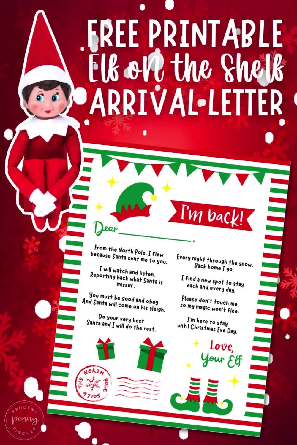 Free Printable Elf On The Shelf Arrival Letter Free Printable Elf On The Shelf Arrival Letter