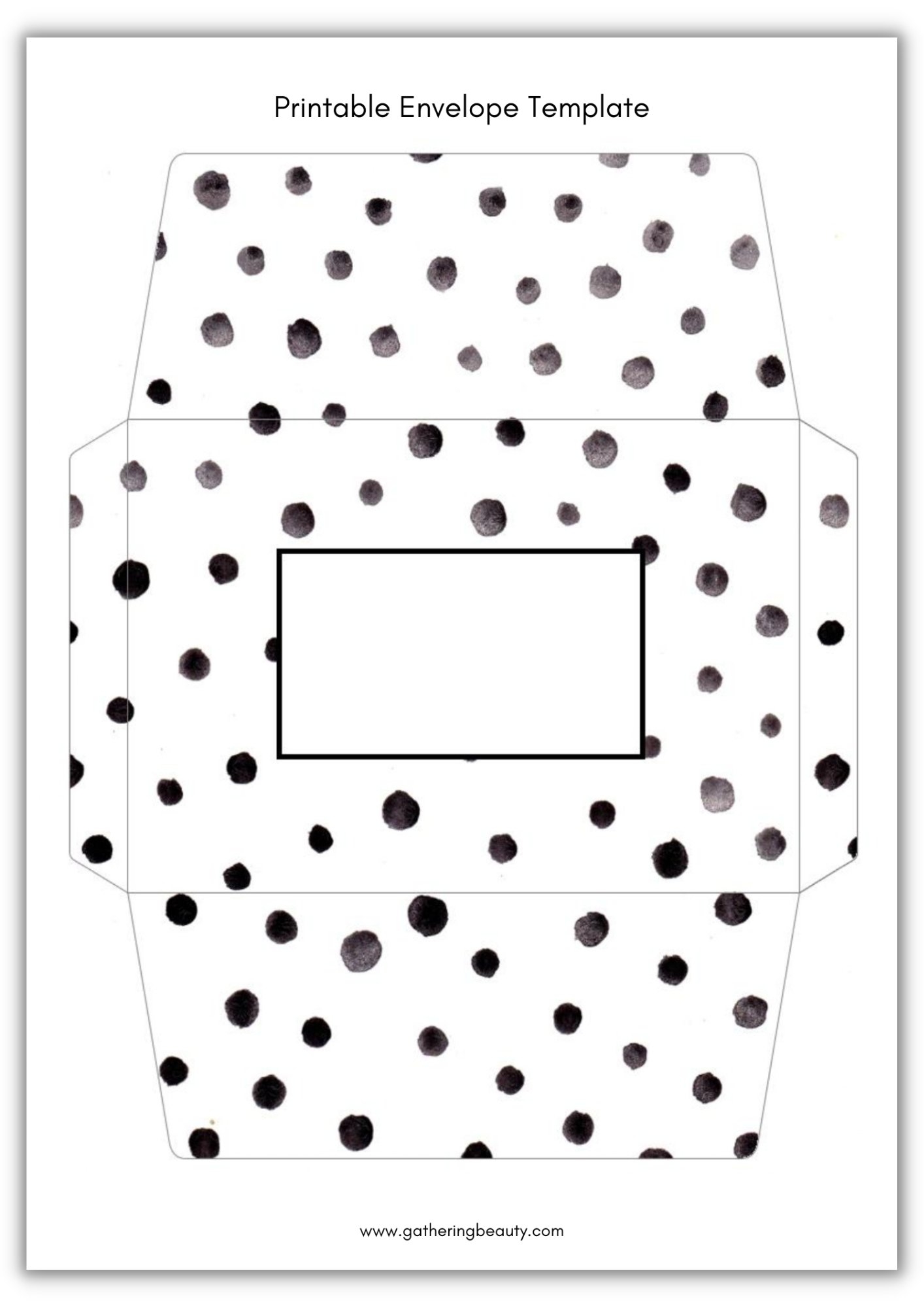 Free Printable Envelope Template Gathering Beauty Free Printable Envelope Template Gathering Beauty